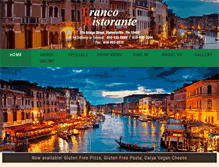 Tablet Screenshot of franco-ristorante.com
